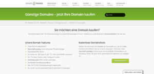 Serverprofis de Domain